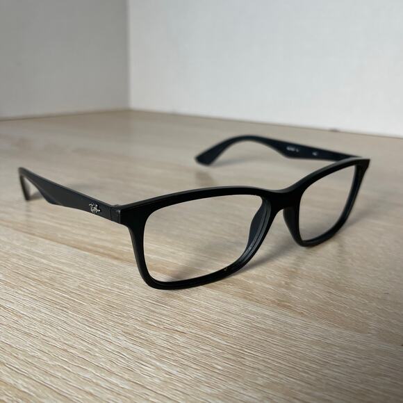 Ray-Ban RB7047 5196 Black Matte Eyeglasses 56-17-145 FRAMES ONLY - Picture 1 of 12